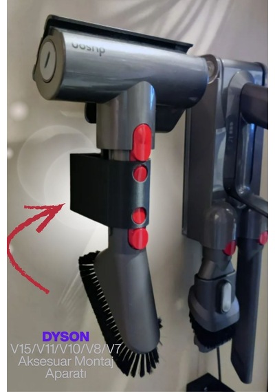 Dyson V15/v11/v10/v8/v7 Aksesuar Montaj Aparatı/tutucu - Çift Derinlikli Sürüm