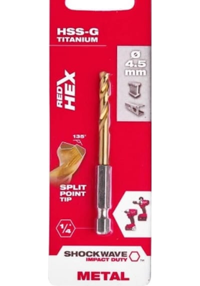 Milwaukee Metal Matkap Ucu Hex Girişli Hss-g 4,5x 76mm