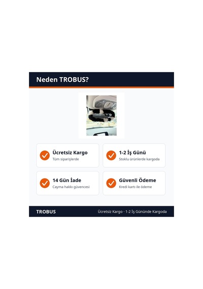 Trobus Dikiz Ayna Süsü Yumuşak Tüylü Peluş Kılıf Dalmaçyalı