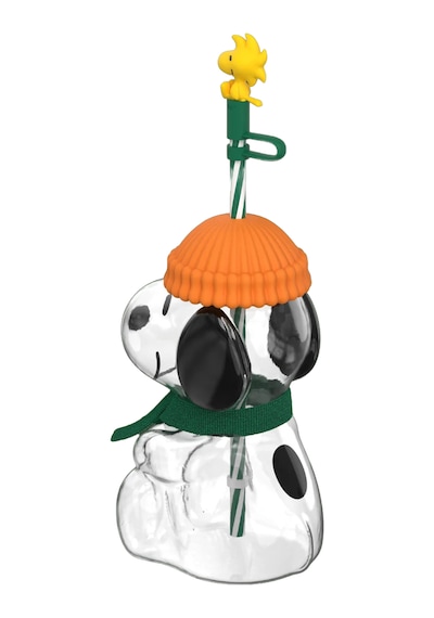 Starbucks Snoopy Peanuts Cam Soğuk İçecek Bardağı 591ml - Limited Edition Cam - Şeffaf