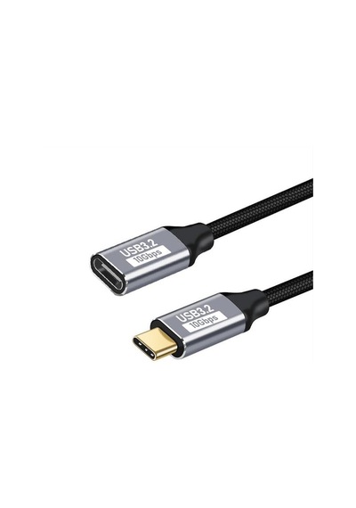 Örgü Kablo 1mt Type-c Uzatma Kablosu 10gbps Veri Ve Görüntü Aktarım 5a Pd Hızlı Şarj Kablo