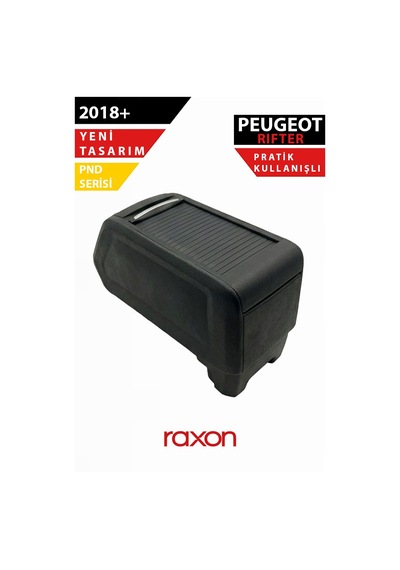 Peugeot Rifter 2018+ Araç İçi Özel Kol Dayama Siyah Konforlu, Dayanıklı & Tam Uyumlu