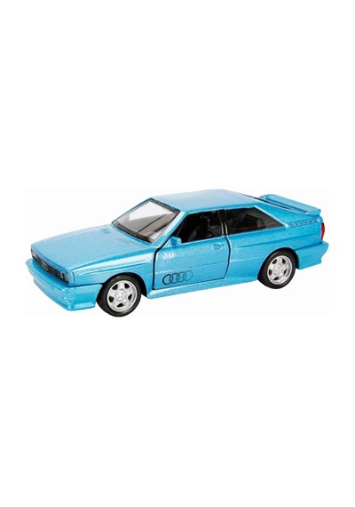 1:32 Rmz City Alman Klasikleri Serisi Die Cast Çek Bırak Model Araba - Mavi Audi Quattro Mavi