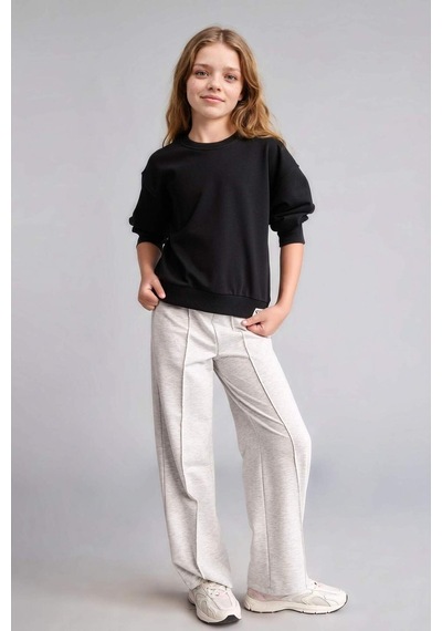Defacto Relax Fıt Bisiklet Yaka Uzun Kollu Siyah Sweatshirt Kız Çocuk E6842a826aubk81 Siyah-bk81 Defacto Relax Fıt Bisiklet Yaka Uzun Kollu Siyah Sweatshirt Kız Çocuk E6842a826aubk81 Siyah-bk81