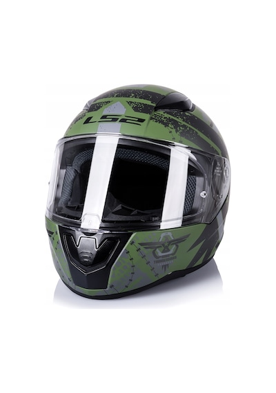 Ls2 Rapıd 2 Thunder Birds Kapalı Motosiklet Kaskı Yeşil - Siyah