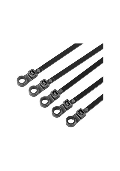 M193pl 3,6 X 200 Mm Vida Delikli Kablo Bağı, Çoklu Ethernet Ve Ses Kabloları İçin, Kendinden Kilitli, Siyah , 35