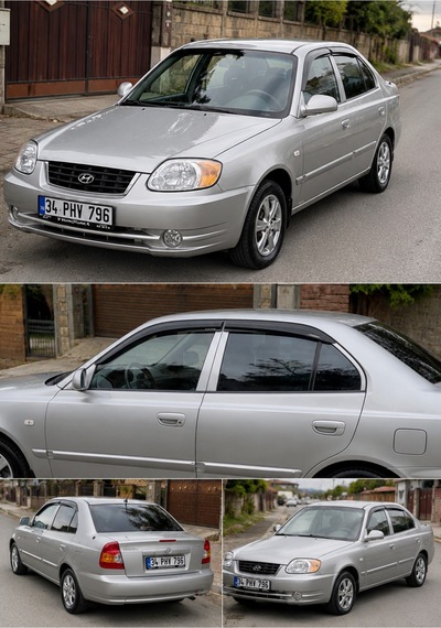 Hyundai Accent Admire 2003-2006 Araca Özel Cam Rüzgarlığı Premium A+