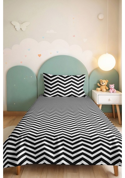 Siyah Geometrik Zigzag Genç Odası Tek Kişilik Pike Takımı - Modern 160x220 Cm Kapitone Yatak Örtüsü Dokulu Başak Gölgeliği Siyah Geometrik Zigzag Genç Odası Tek Kişilik Pike Takımı - Modern 160x220 Cm Kapitone Yatak Örtüsü Dokulu Başak Gölgeliği