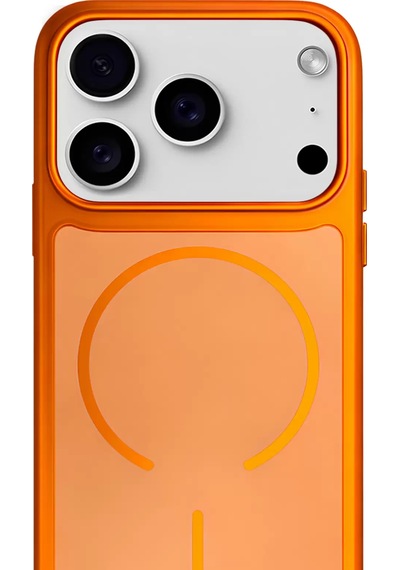 Apple Uyumlu iPhone 17 Pro Metalux Soft Magsafe Silikon Kılıf Solar Amber Solar Amber