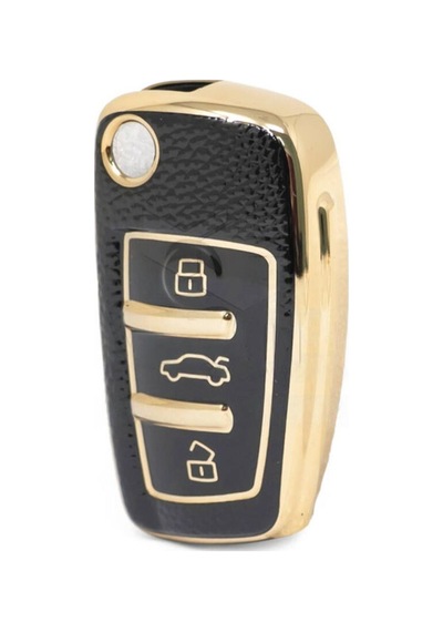 Gma Keys Audi A1 A3 8p 81 A4 A5 B6 B7 B8 A6 A7 C5 C6 4f Q3 Q5 Q7 Anahtar Kılıfı Siyah Gold Renk