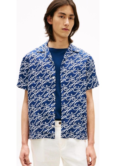 Tommy Hilfiger Erkek Gömlek Mw0mw42987-16043 Mavi