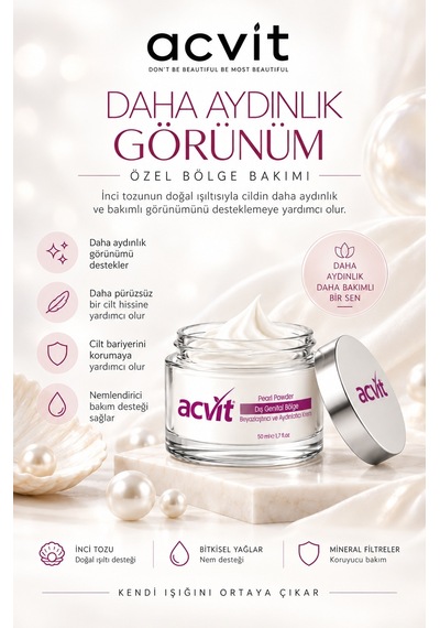 Acvit Özel Bölge Beyazlaştırıcı Ve Aydınlatıcı Krem 50 ML