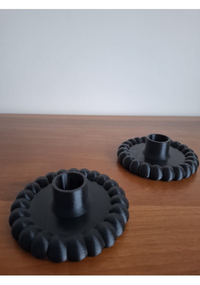 Bubble Şamdan -10cm Siyah