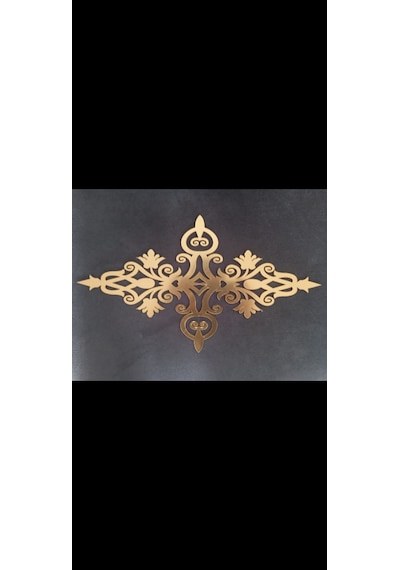 Dekoratif Gold Yapışkanlı Aynalı Plexi Mobilya Dolap Süsü 30x40 Altın