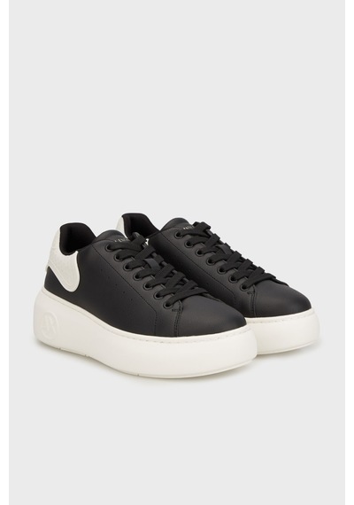 Armani Exchange Bayan Ayakkabı Xw002149 Af19528 Mc024 Siyah-beyaz Siyah-beyaz