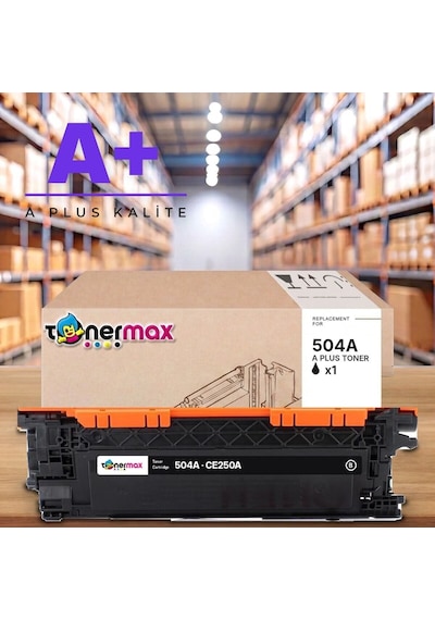 Hp 504a Ce250a Siyah Uyumlu Toner A Plus / Color Laserjet Cp3525 / Cm3530