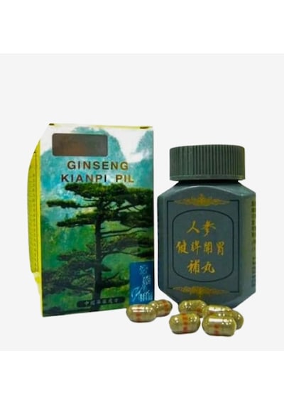 Wisdom Ginseng Kianpi Pil Doğal Karbonhidrat Yardımcısı, Bitkisel Gainer 60 Kapsül - Gri Seri Aromasız