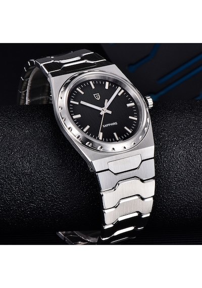 Pagani Design Pd-ys020 37mm Ultra İnce Minimalist Safir Camlı Paslanmaz 100m Su Geçirmez Japon Vj21 Erkek Kol Saat Gümüş - Siyah Pagani Design Pd-ys020 37mm Ultra İnce Minimalist Safir Camlı Paslanmaz 100m Su Geçirmez Japon Vj21 Erkek Kol Saat Gümüş - Siyah