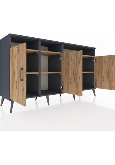 Hyperion Konsol 6 Raflı 4 Kapaklı 176x44x99 Antrasit-çam Antrasıt/atlas Çam - Antrasıt Hyperion Konsol 6 Raflı 4 Kapaklı 176x44x99 Antrasit-çam Antrasıt/atlas Çam - Antrasıt