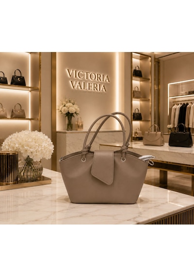 Housebags Vivienne Trend Omuz Çantası Koyu Vizon