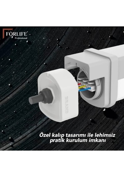 Forlife Osram Led Chıp 40w Ip65 Radar Sensör Etanj Armatür 4 Adet Beyaz