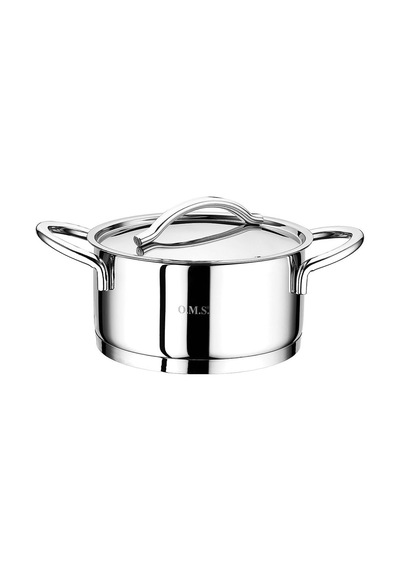 2036 Çelik Tencere Çelik Kapak 24 Cm 5,9litre Çok Renkli