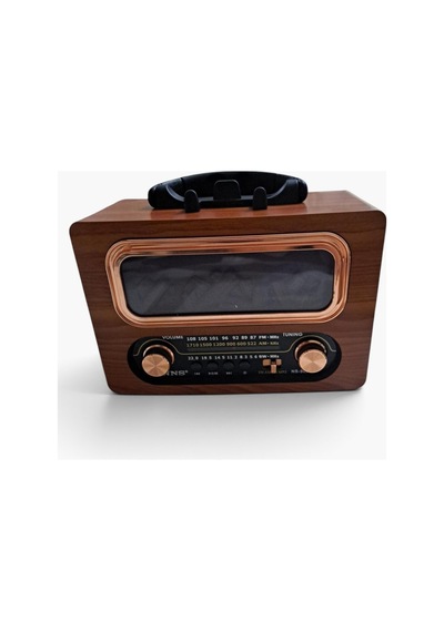 Ns-902bt Şömine Efektli Retro Bluetooth Radyo Ve Hoparlör Nostaljik Tasarım Kahverengi - 913596421