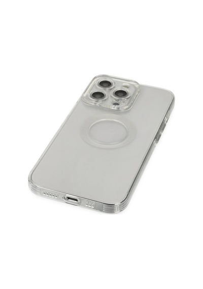Muratech Newface Apple Uyumlu iPhone 13 Pro Kılıf Santa Lens Silikon - Şeffaf