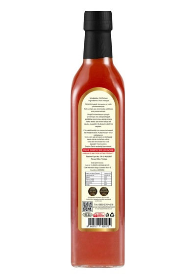 Hanzade Bitkisel Gül Sirkesi 2 x 500 ML