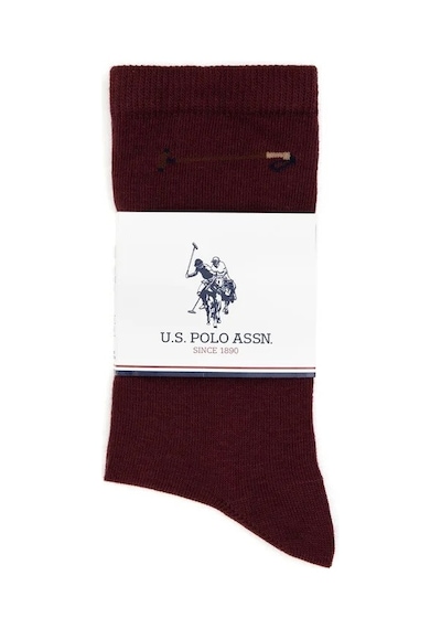 U.S. Polo Assn. Kadın 5'li Soket Çorap Bordo
