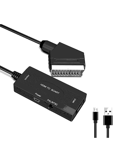 Hdmi To Scart 1080p Hd Av Video Çevirici Dönüştürücü Adaptör.