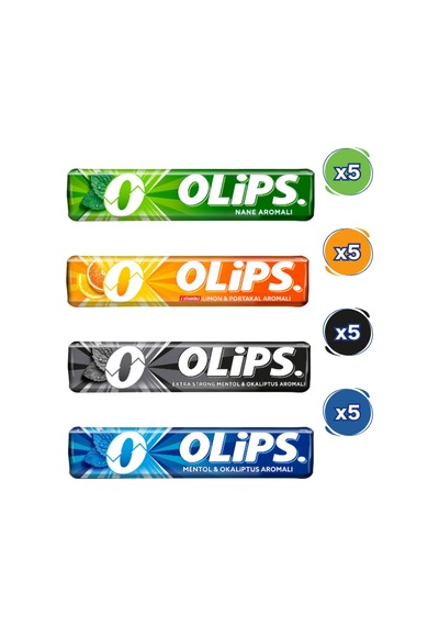 Olips Stick Karışık Şeker Paketi 28gr - 20 Adet