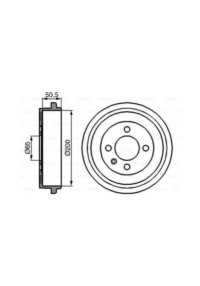 Bosch 0986477106 Fren Kampanası 200 592 Mm 6x0609617a