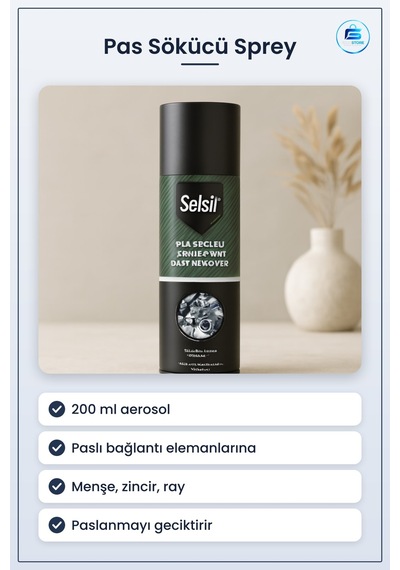 Pas Sökücü Ve Yağlayıcı Genel Bakım Spreyi 200 Ml Paslı Somun Civ