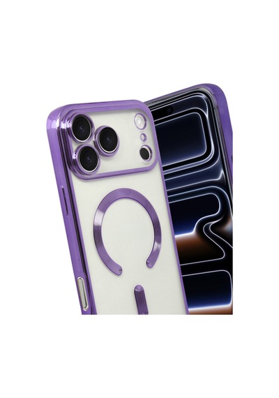 Apple iPhone Uyumlu 17 Pro Max Kross Magneticsafe Kapak - Mor Bzsxx00 1