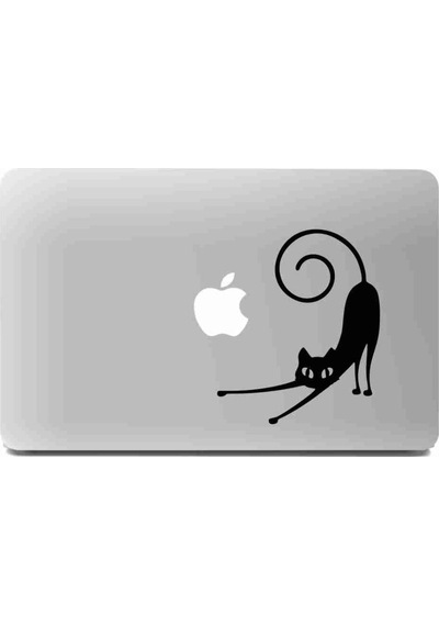 Apple Uyumlu MacBook Kedi Sticker