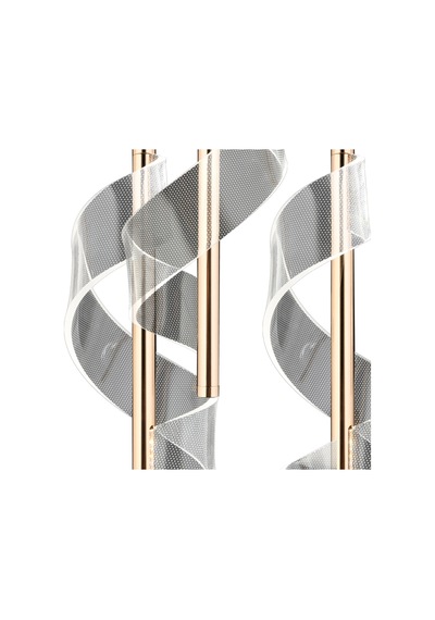 Jadon 6'lı Yuvarlak 3 Renkli 53 Watt Gold Kristal Ledli Modern Oturma Odası Salon Sarkıt Avize Diğer