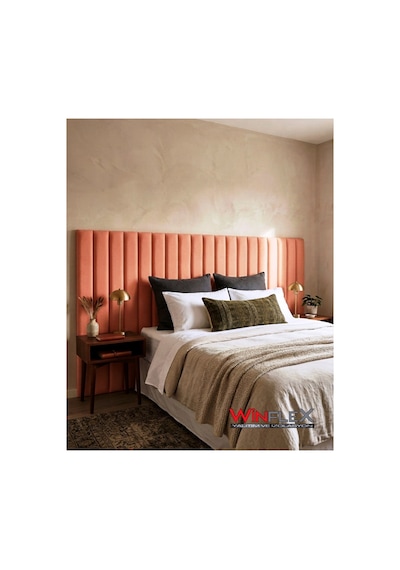 Winflex 12 Li Dikey Akustik Kumaş Panel 10x100 Cm Somon