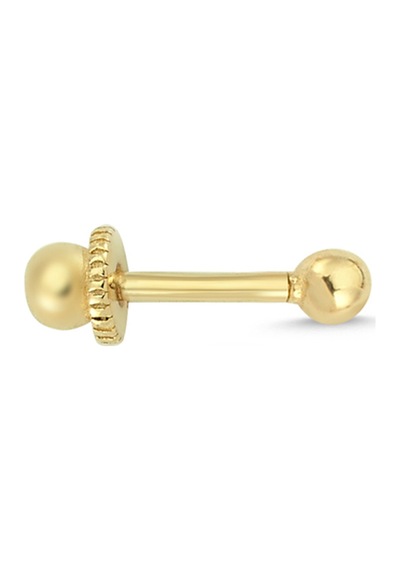 Altın Mini Top Helix Küpe As58pch Altınsepeti Sarı