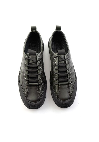 Haki Hakiki Deri Erkek Sneaker E01900251044 Haki
