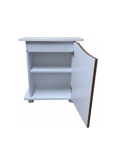 Kanki Pet West6030-cvz1 Akvaryum Sehpası 60x30x69h Beyaz & Ceviz Mdf