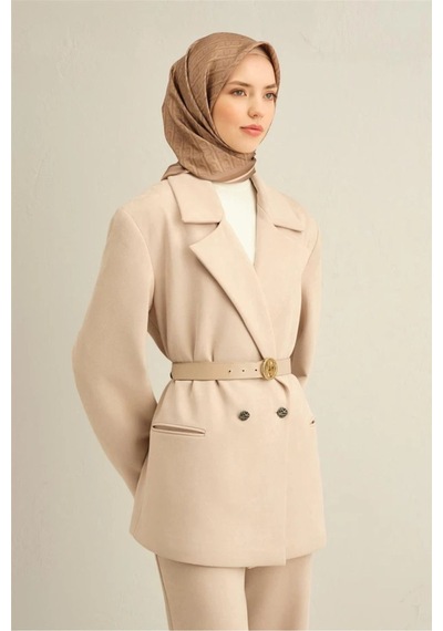 Armine Sura İpek Eşarp 9301d-06 Haki - Vizon Vizon