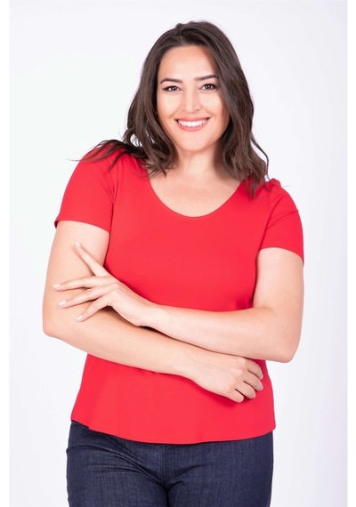 Myline Balerin Yaka Tişört (532254326)