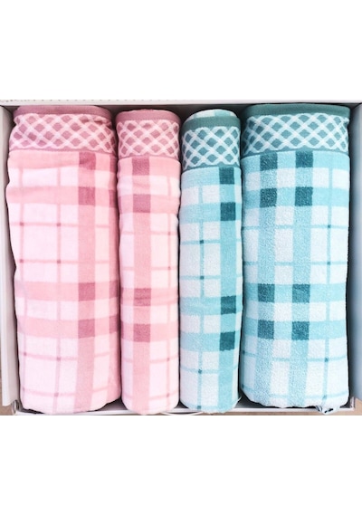 Özdilek Weave Yesıl-pembe Best Set Hamam Takımı Çok Renkli