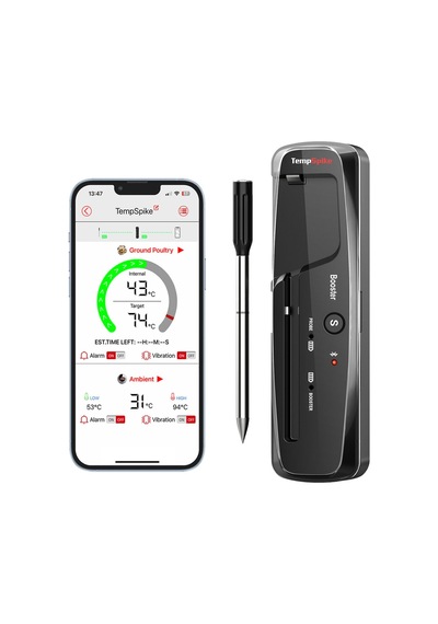 Thermopro Tp961 Şarjlı 150m Kablosuz Alarmlı 1problu Telefon Kontrollü Profesyonel Gıda Termometresi