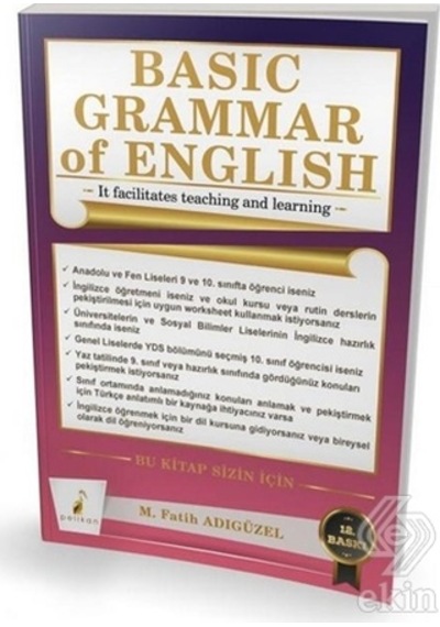 Basic Grammar of English+Answer Key - M. Fatih Adıgüzel - Pelikan Yayınları