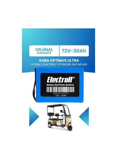 Kuba Optimus Ultra Uyumlu Batarya Lifepo4 72v 20ah
