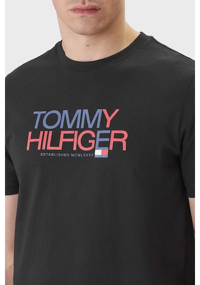 Tommy Hilfiger Erkek T Shirt Mw0mw42369 Bds Siyah