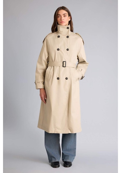 Defacto Regular Fıt Pamuk Astarlı Twill Trençkot G9107ax26spbg501 Bej-bg501