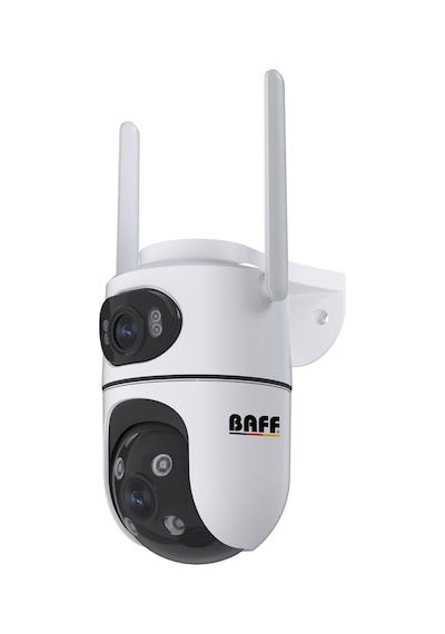 Baff Ics-5637 6mp Çift Lens Wifi Akıllı Güvenlik Kamerası Aı Hareket Takipli